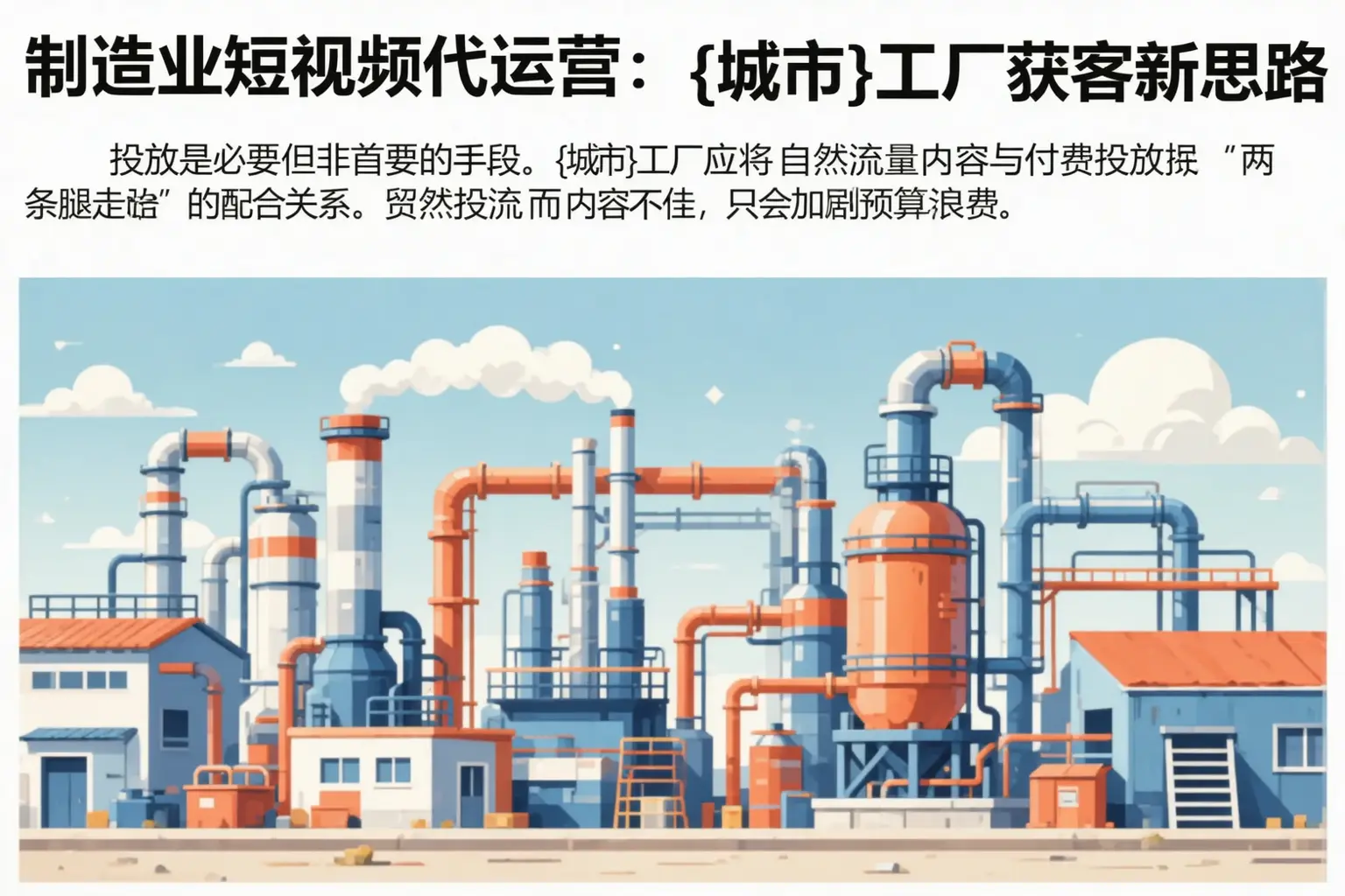 制造业短视频代运营：丰县工厂获客新思路